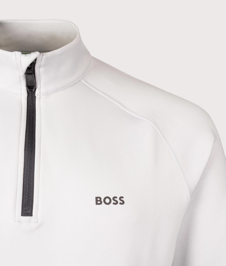 Hugo Boss Mens Quarter Zip Sweat Active Sweatshirt
